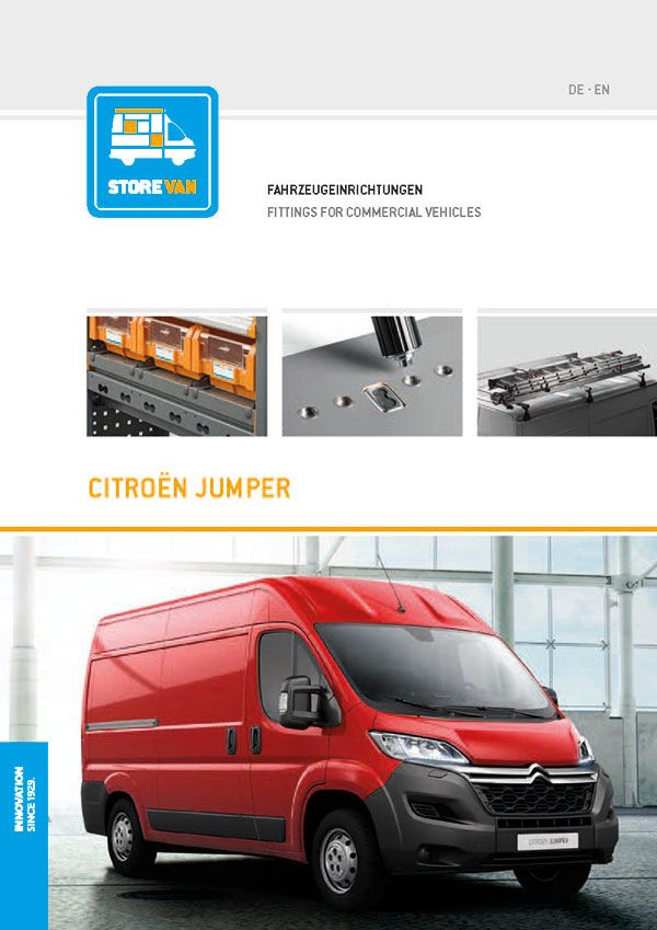 Katalog Citroën Jumper Fahrzeugeinrichtung