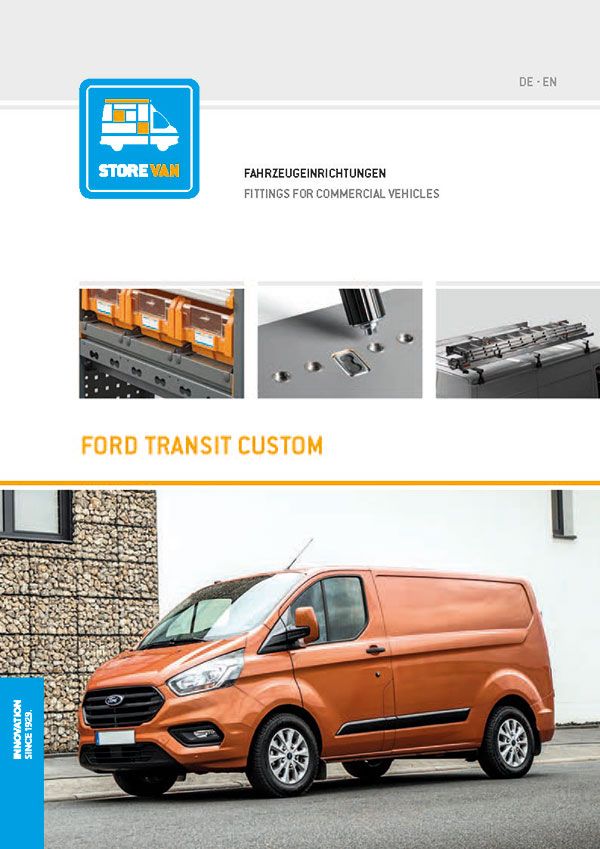 Katalog Ford Custom Fahrzeugeinrichtung