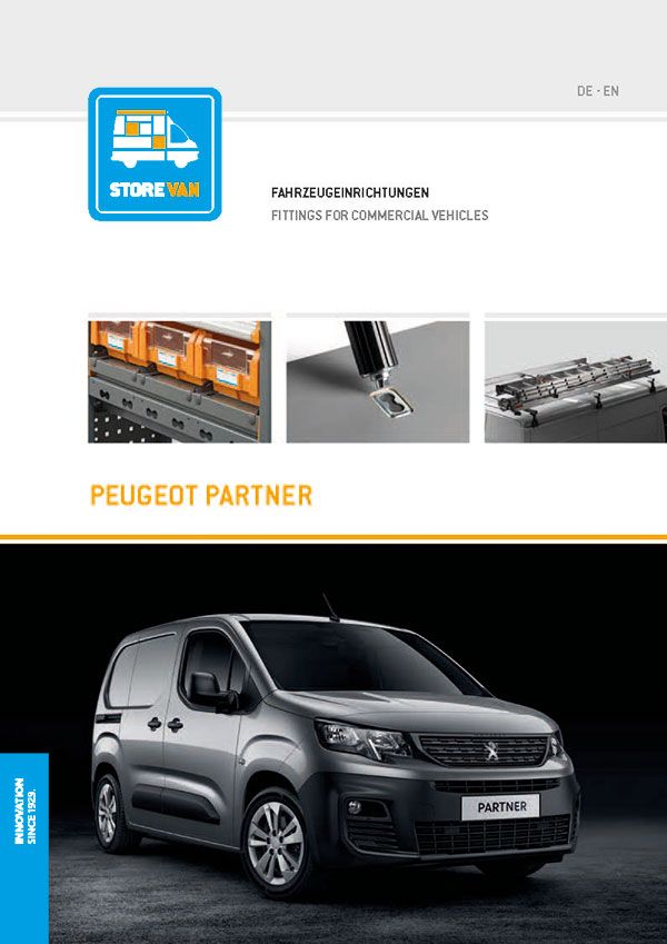 Katalog Peugeot Partner Fahrzeugeinrichtung