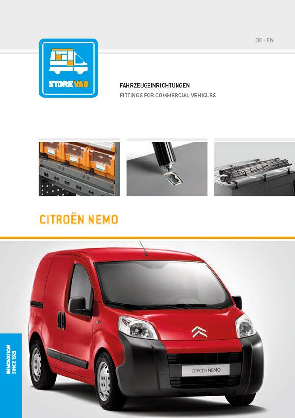 Katalog Citroën Nemo Fahrzeugeinrichtung